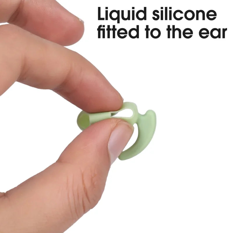 NEW 6 Pairs In-Ear Soft Silicone Ear Tips Cover for Apple Air Pods 3 Protective Ear Pads Earphone Cup Earpads with Anti-Slip Ear Hook