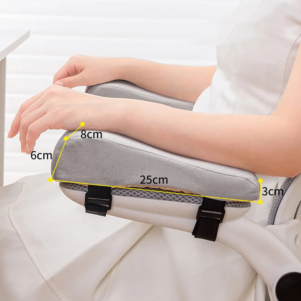 NEW Arrivals 1 Pair Memory Foam Armrest Chair Cushion Chair Armrest Pads Chair Support Elbow Pillow Arm Rest for Office Elbow Relief Home Office Computer Gaming Elbow Arm Rest