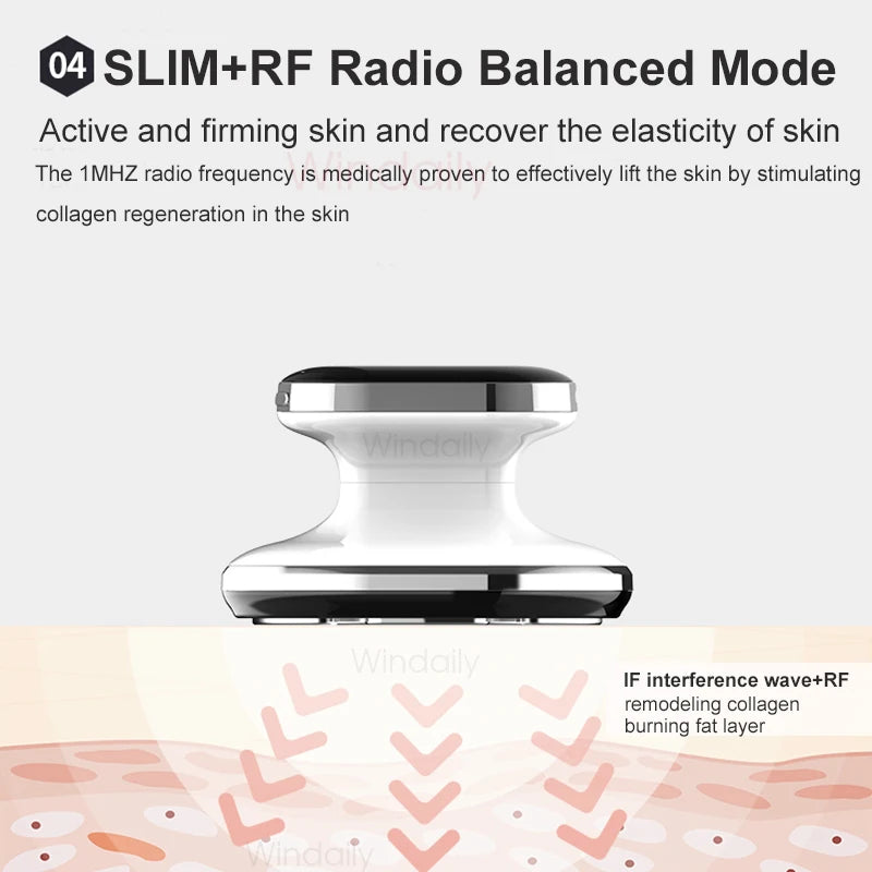 NEW Arrivals EMS & RF Radio Frequency Body Slimming Machine Fat Burner Slim Shaping Device LED Light Therapy Lose Weight Cellulite Massager Skin Care Accessories Health Care Supplies