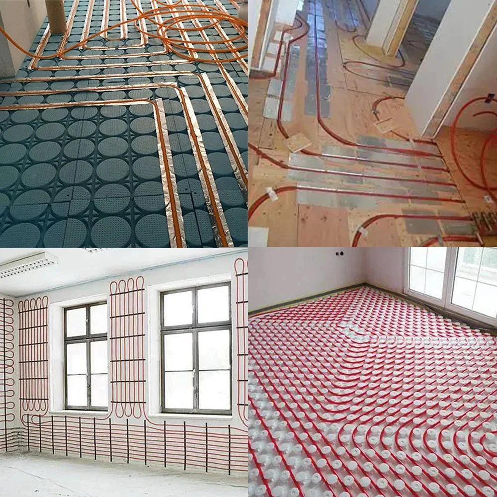 NEW Arrivals 50-80-100--200 Meters Infrared Warm Floor Cable 12K 33ohm/m Electric Carbon Heating Wire Coil 2.0mm Fiber Wire Floor Hotline Thickening Home Winter Supplies