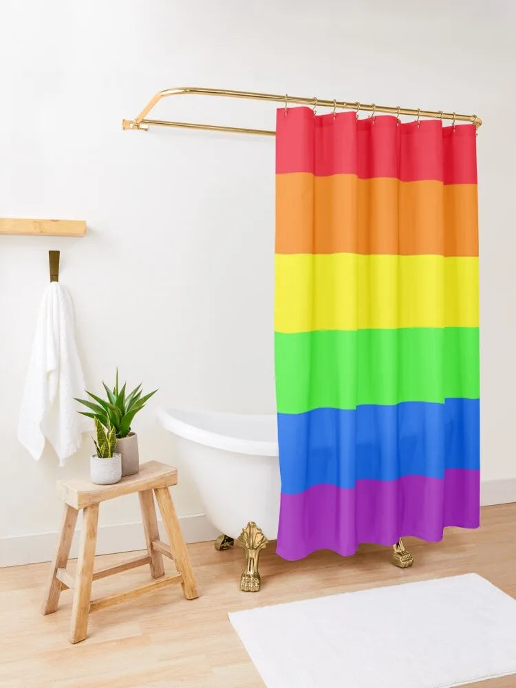 Pride Flag Shower Curtain Curtain For Bath Modern Bathroom Accessories Shower Bath Curtain