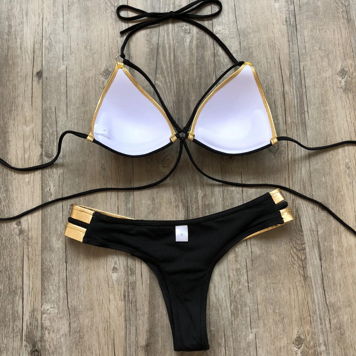 Gold Stamping Women Bikini Set Sexy Padded Women Swimsuit Push Up Bikini Swimwear Summer Beachwear Brazil Bathing Suit