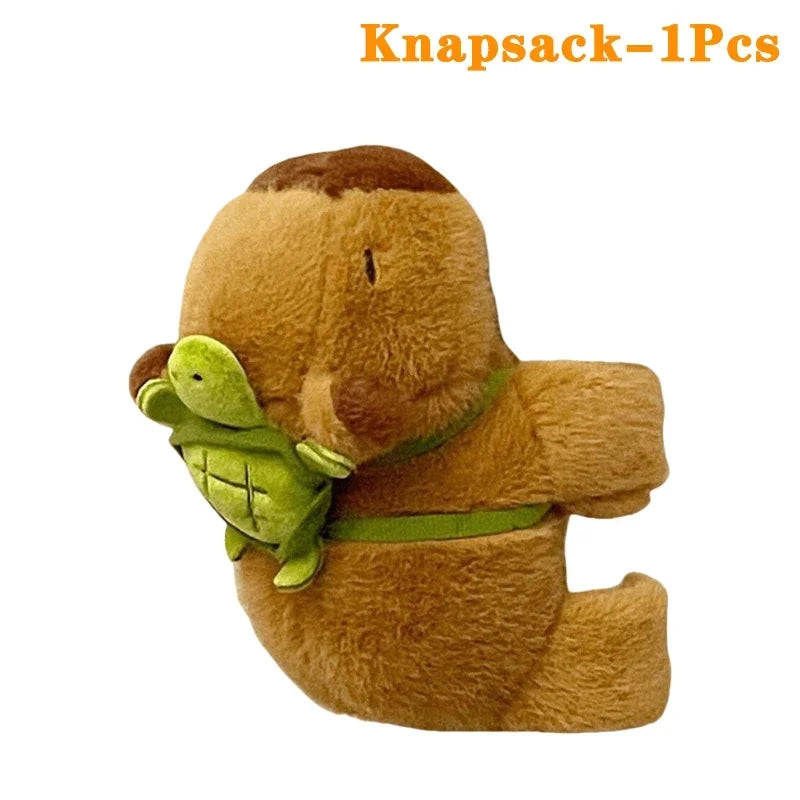 NEW Arrivals 1-10PCS Set Capybara Clap Circle Toys Slap Snap Wrap Wristband Bracelet Capybara Plush Hand Ring Fun Pop Circles Kids Gift