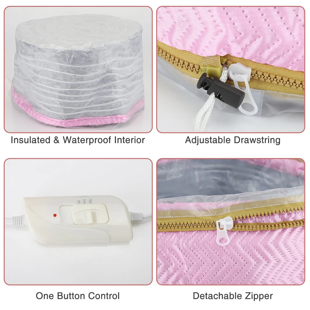 NEW Arrivals Electric Thermo-Cap for Women Beauty Salon Spa Hair Steamer Cap Nourishing Household Hat Hair Care Accessories EU Plug