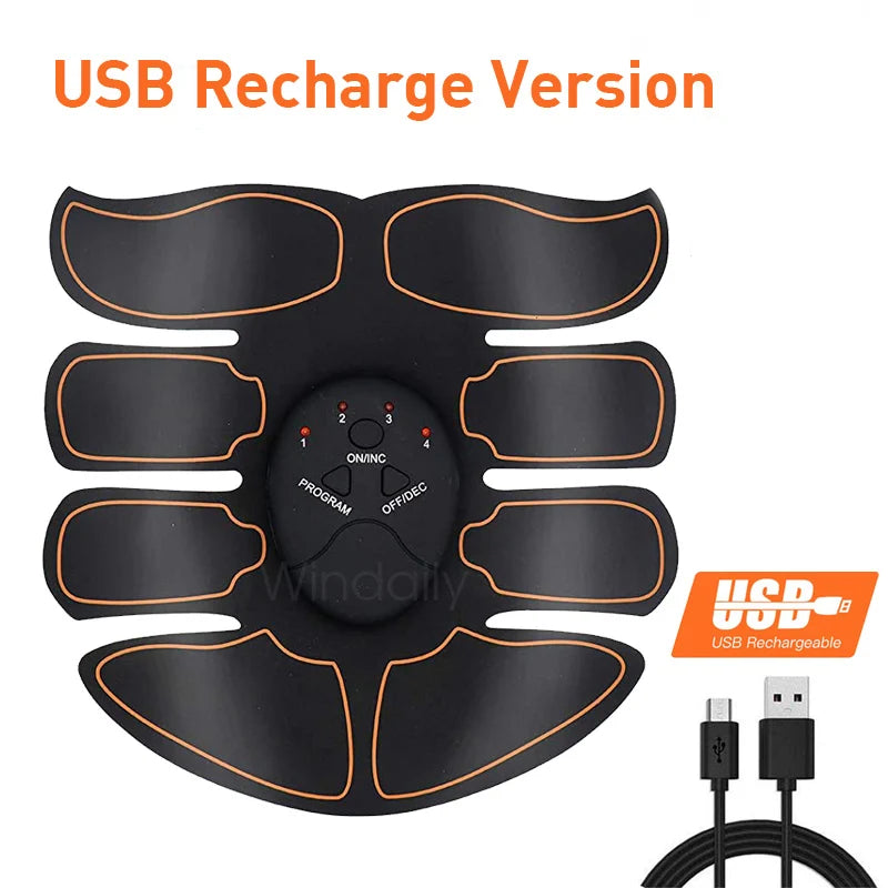 NEW Arrivals Women Men Wireless EMS Muscle Stimulator Toner ABS Abdominal Hip Trainer Weight Loss Fitness Shaping Electric Body Slimming Massager Sports Supplies