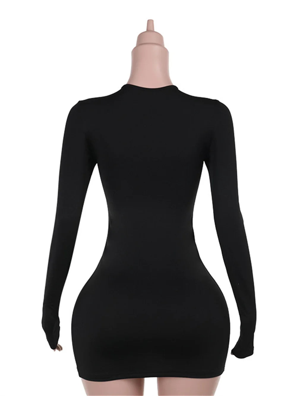 NEW Sexy Hollow Shirring Luxury Dress Women Hipster Full Sleeve Coquette Midnight Party Clubwear Stretch Skinny Mini Bodycon Evening Party Outfit Girls Ladies Sexy Fashion Clothing Supplies