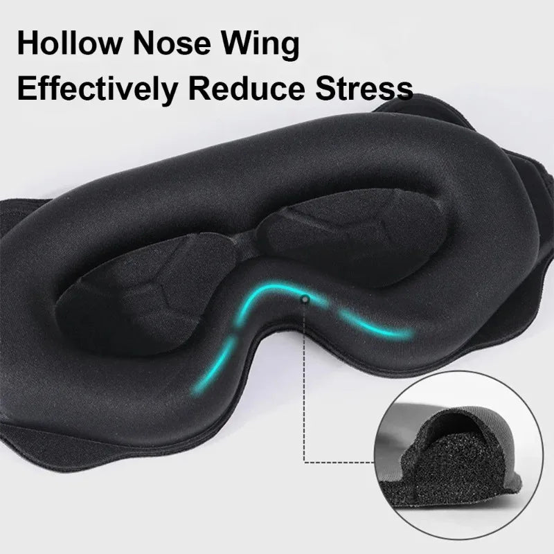 NEW Arrivals 5 Colors 3D Sleeping Mask Block Out Light Soft Padded Sleep Mask For Eyes Slaapmasker Eye Shade Blindfold Sleeping Aid Face Mask Eyepatch