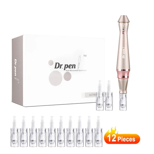 Electric Dr. Pen Ultima E30 12 Pcs Needles Professional Derma Pen Nanoneedles Tatoo Machine Mesotherapy Skincare Tool SPA Care