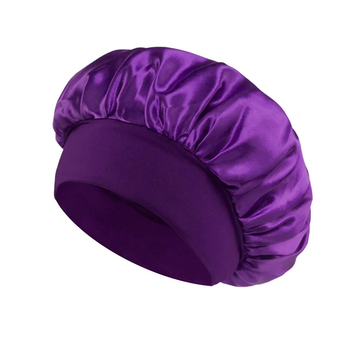 NEW Arrivals 13 Colors Soft Silk Satin Lined Bonnet Large Satin Hair Bonnet Household Sleep Shower Cap Hair Wrap Cover for Long Hair Ladies Beauty Salon Spa Tools Women Hair Care Accessories