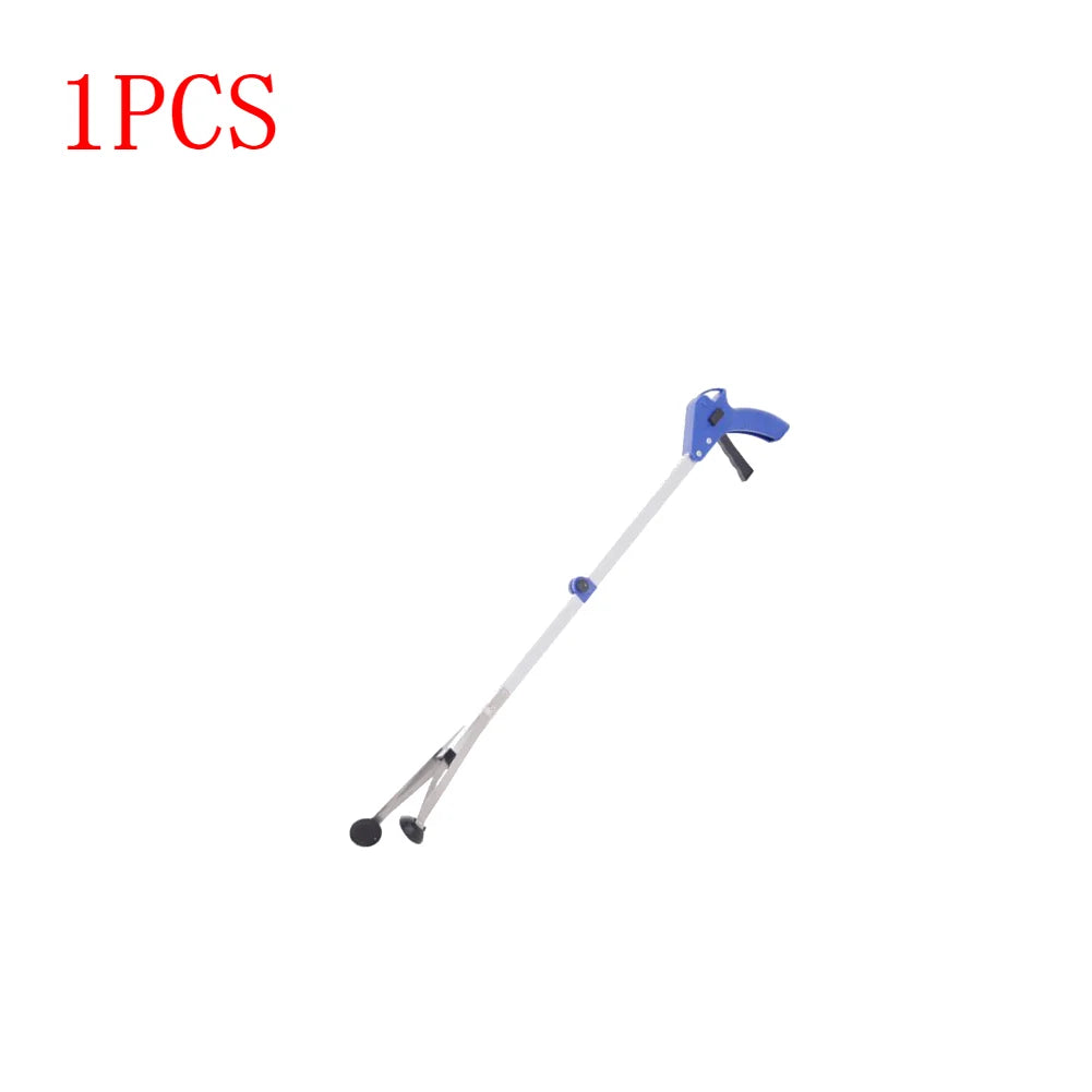 3PCS Folding Garbage Picker Household Aluminum Alloy Trash Grabber Waste Leaves Pick Cleaning Up Clip Garden Cleaning Tool