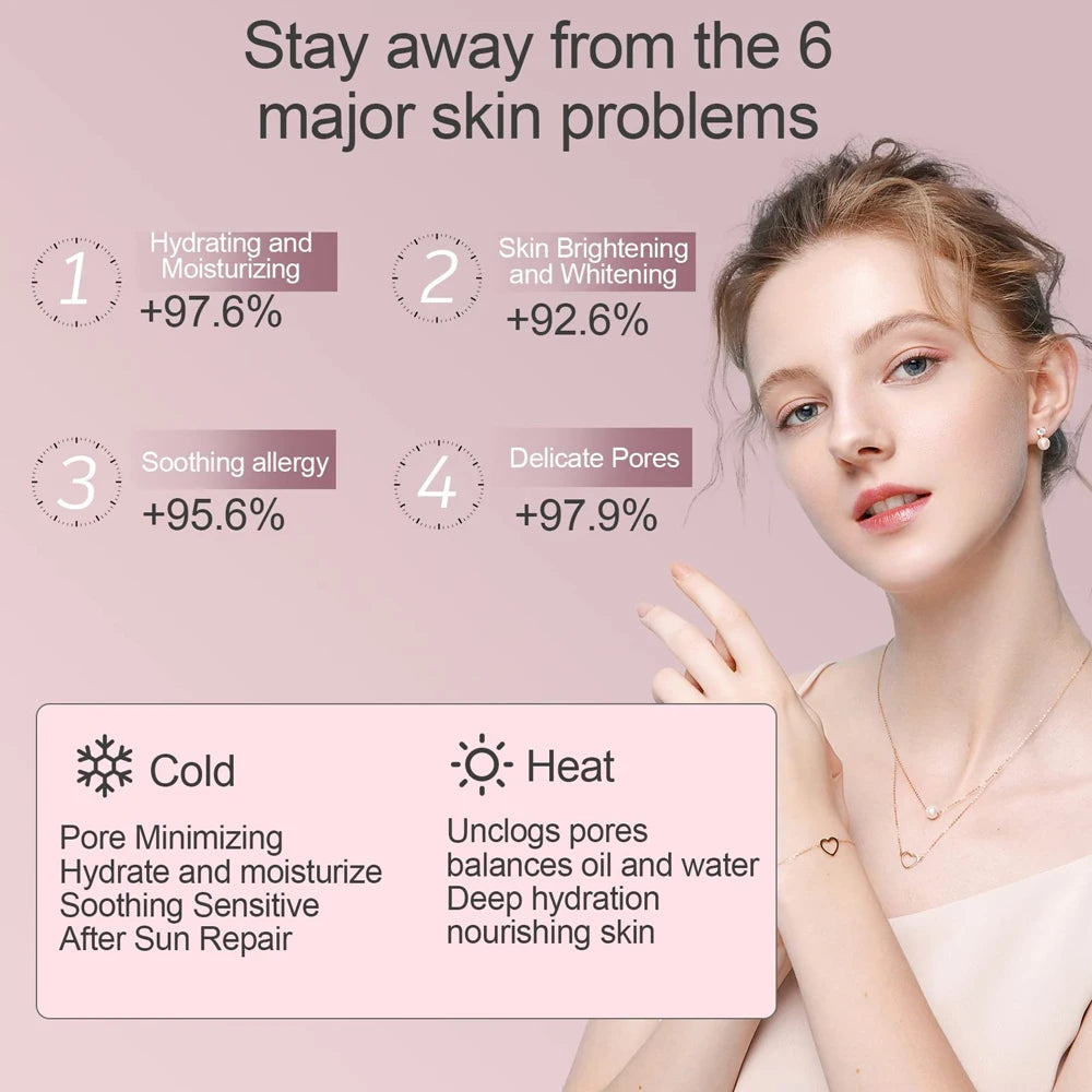 NEW Arrivals HOT SALE SPA Face Steamer Nano Mist Sprayer Facial Steamer Cold & Hot Nebulizer Facial Sauna Humidifier For Pores Cleansing Moisturizing Ladies Beauty Salon Spa Supplies