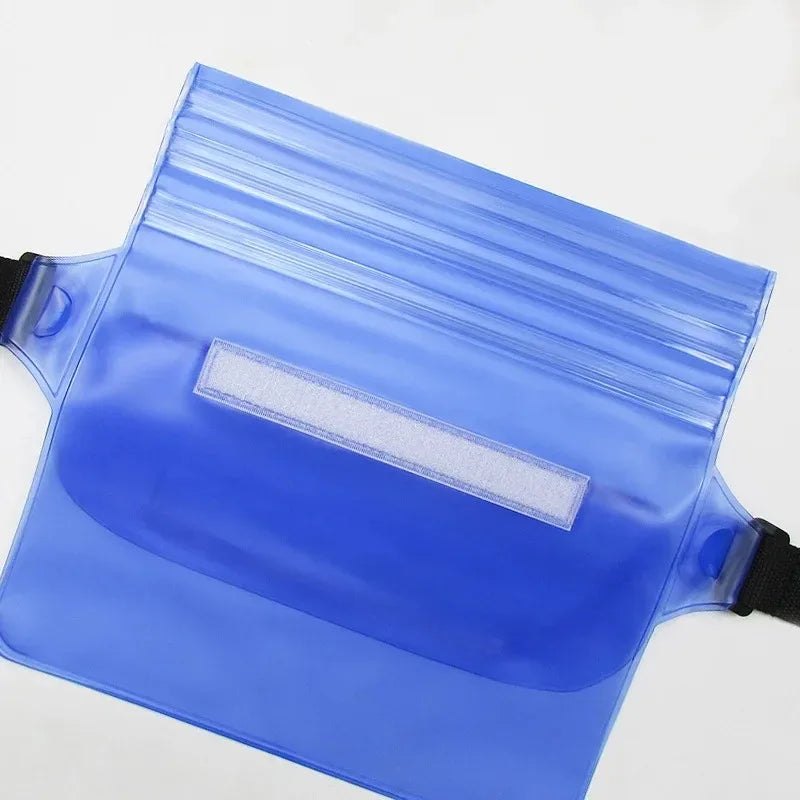 NEW 3 Layers Yellow Color High Waterproof Sealing Swimming Bag Large Size Transparent Underwater Dry Protection Bag for iPhone Mobile Phone Pouch