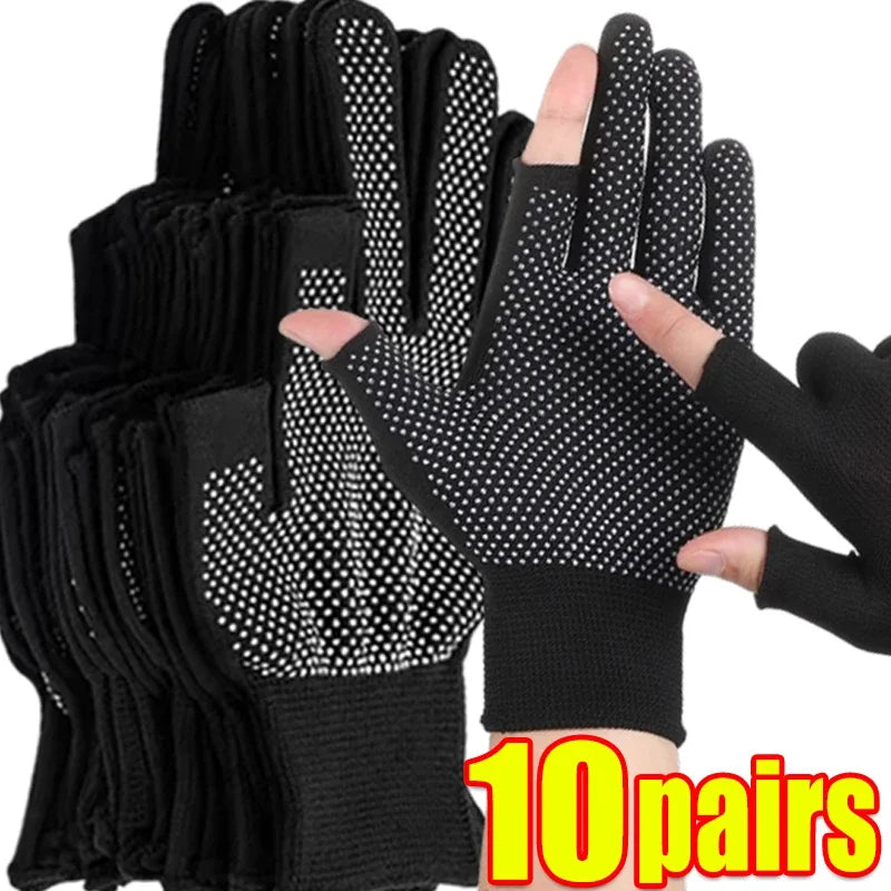 NEW Arrivals 10-20Pairs Set Anti-slip Work Gloves for Motorcycle Cycling Sport Men Women Lightweight Thin Breathable Touchscreen Glove Outdoor Home Kitchen Garden Plants Workout Gloves