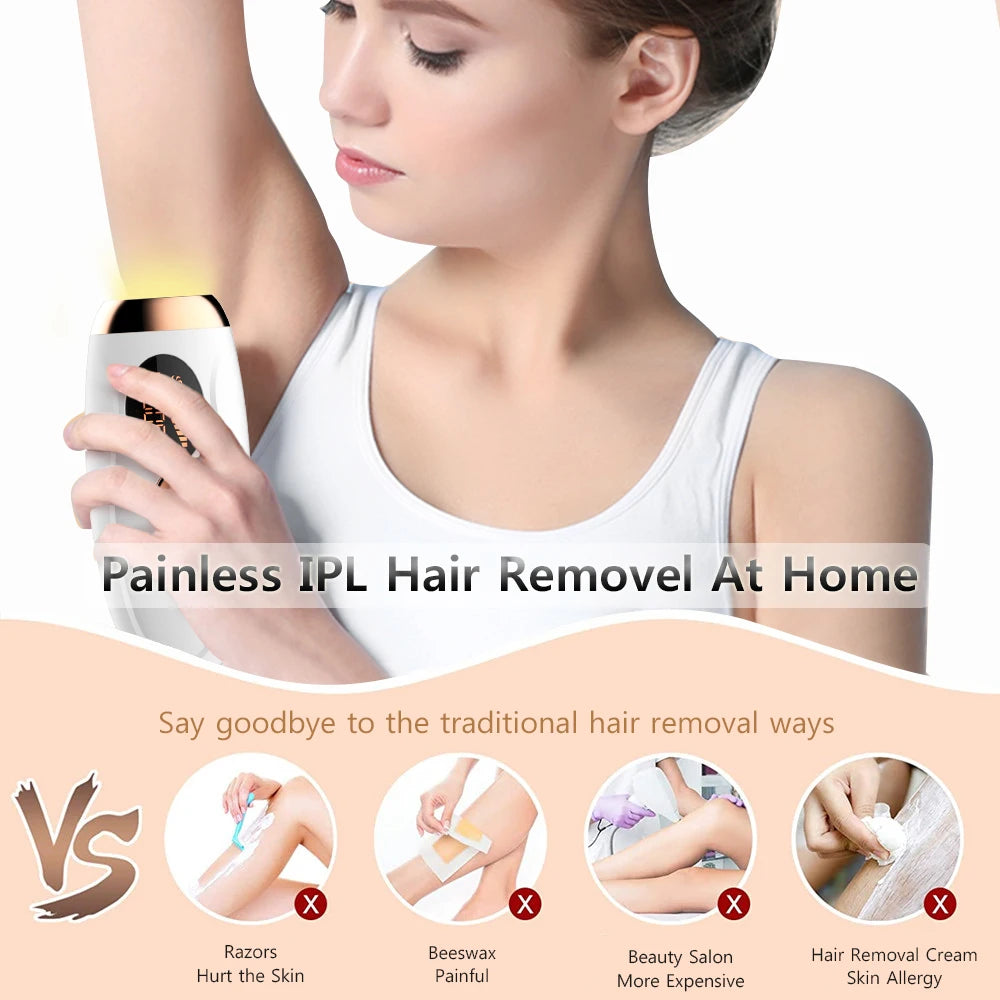 999999 Flashes Laser Epilator Hair Removal for Women Men Body Legs Armpit Painless IPL Laser Permanent Depilator