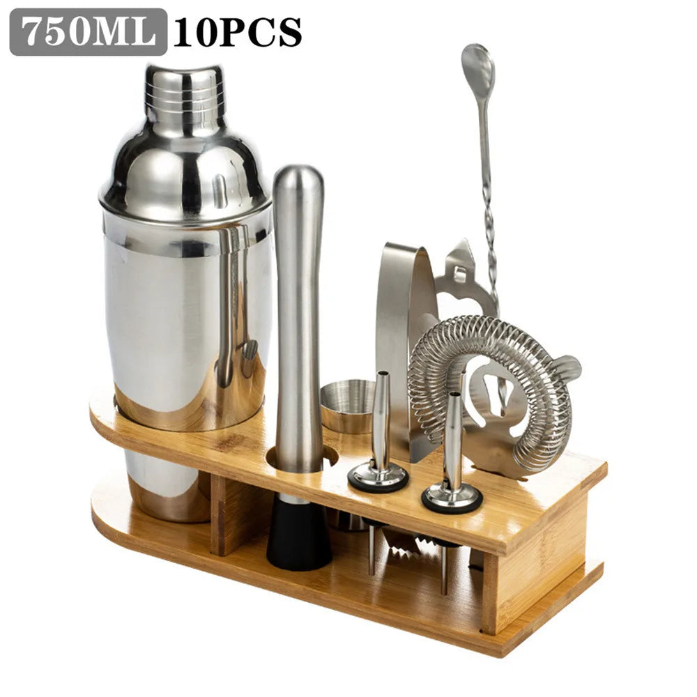 NEW Arrivals 25PCS Set Boston Cocktail Shaker Stainless Steel Mixer Bartender Tool for Bar Wine Martini Drink Whiskey Cocktail Mixer Shaker Set