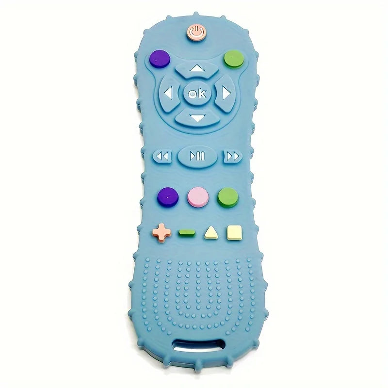 NEW Arrivals 4PCS Set New Baby Teethers Remote Control Modeling Silicone Teething Training Toys Children's Sensory Educational Toys Gift Sets