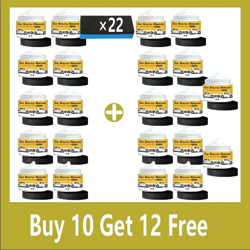 1/22 PCS Set Multi-Purpose Car Scratch Cream Repairer - 24-Hour Fast-Acting Paste DIY Tool for Quick Car Repairs, Gloss Enhancement and More | 60g Cars Trucks Motorcycle Polishing Accessories Cleaning Tools Sets