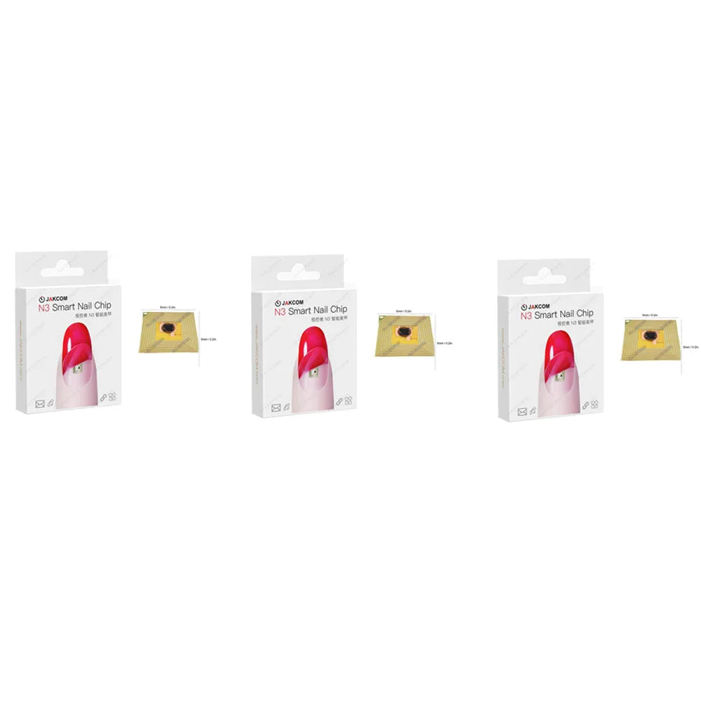 1-5-9PCS Set Smart Nail New Multi Function Micro-Chip Intelligent Nail Alarm SOS No Charge Required New NFC Smart Wearable Gadget For Phone Call Self Defence Women Elderly Children Men Safety Security Accessories Supplies Ele