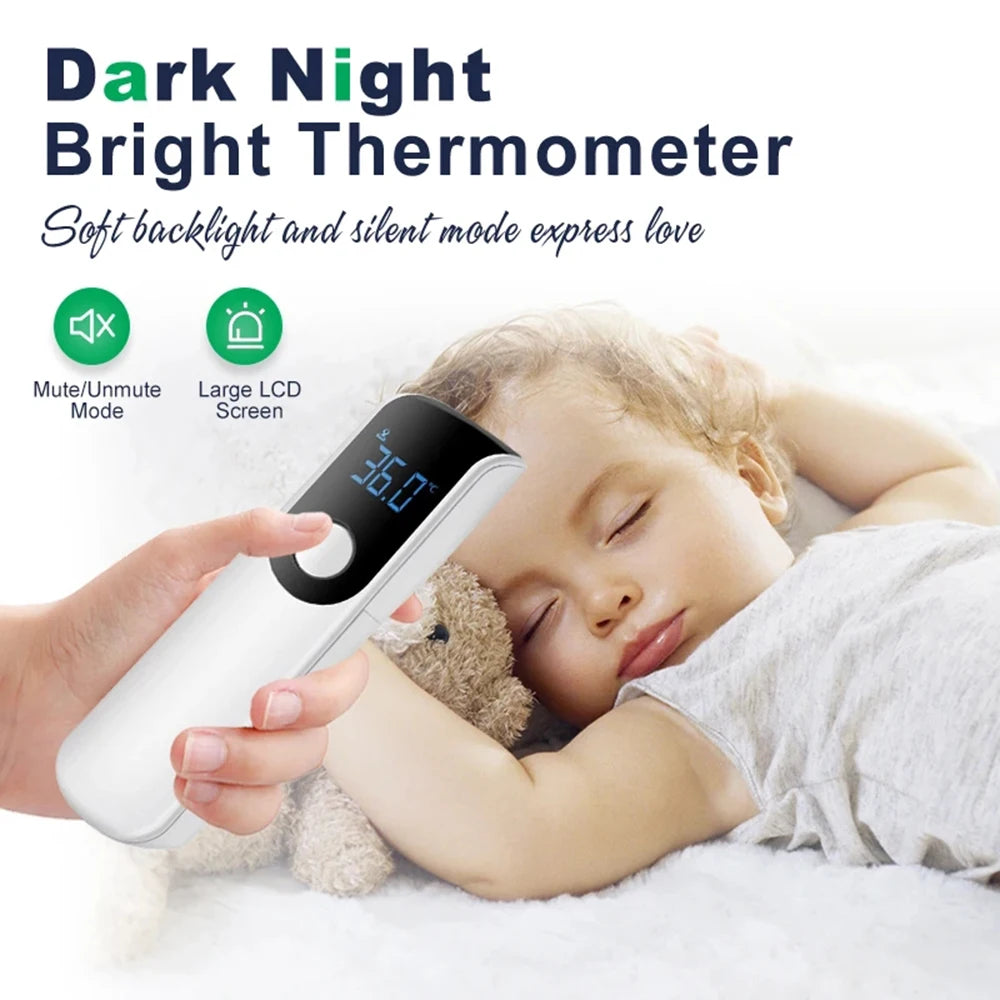 NEW Arrivals 2PCS Set Medical IR Fever Thermometer Digital Ear Thermometer Child Adult Non-Contact Body Temperature or Mini Oximeter Blood Oxygen Tool Health Care Supplies