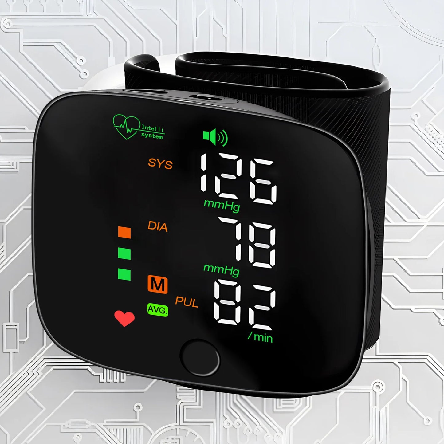 NEW Arrivals Rechargeable Wrist Blood Pressure Monitor Medical Voice Digital Display Health Sphygmomanometer Tonometer Device Health Care Supplies