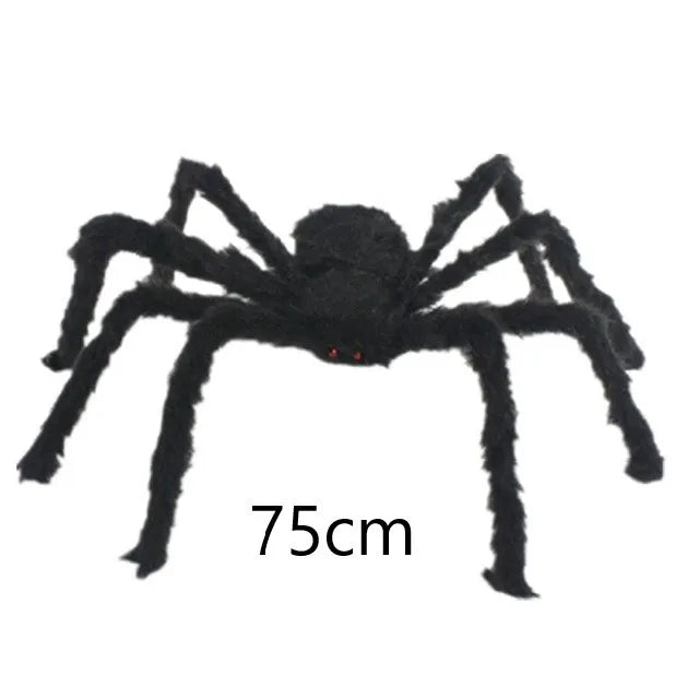 NEW 30-200CM Halloween Big Plush Spider Halloween Decoration Party Props Outdoor Big Spider Decoration Chamber Trick A Prank Big Spider