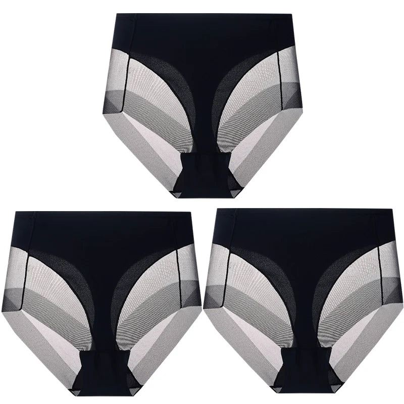 NEW Arrivals 3PCS Set M-2XL Women Seamless High Waist Shaping Briefs Breathable Body Shaper Slimming Underwear Butt Lifter Control Panties Shapewear