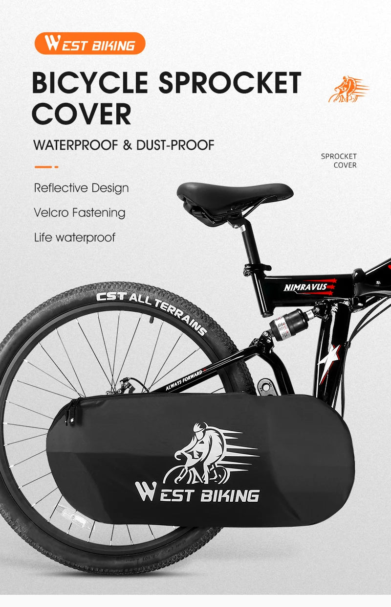 NEW Arrivals Bicycle Sprocket Dustproof Cover MTB Road Bike Chainwheel Waterproof Sprockets Cover Pad Bicycle Accessories Sports Supplies