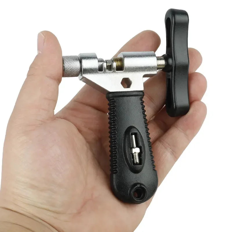NEW 6 7 8 9 10 11 12 Speed Bicycle Chain Breaker W/ Spare Pin N Hook Universal MTB Chain Cutter Install Remove Tool Bikes Accessories Sports Supplies