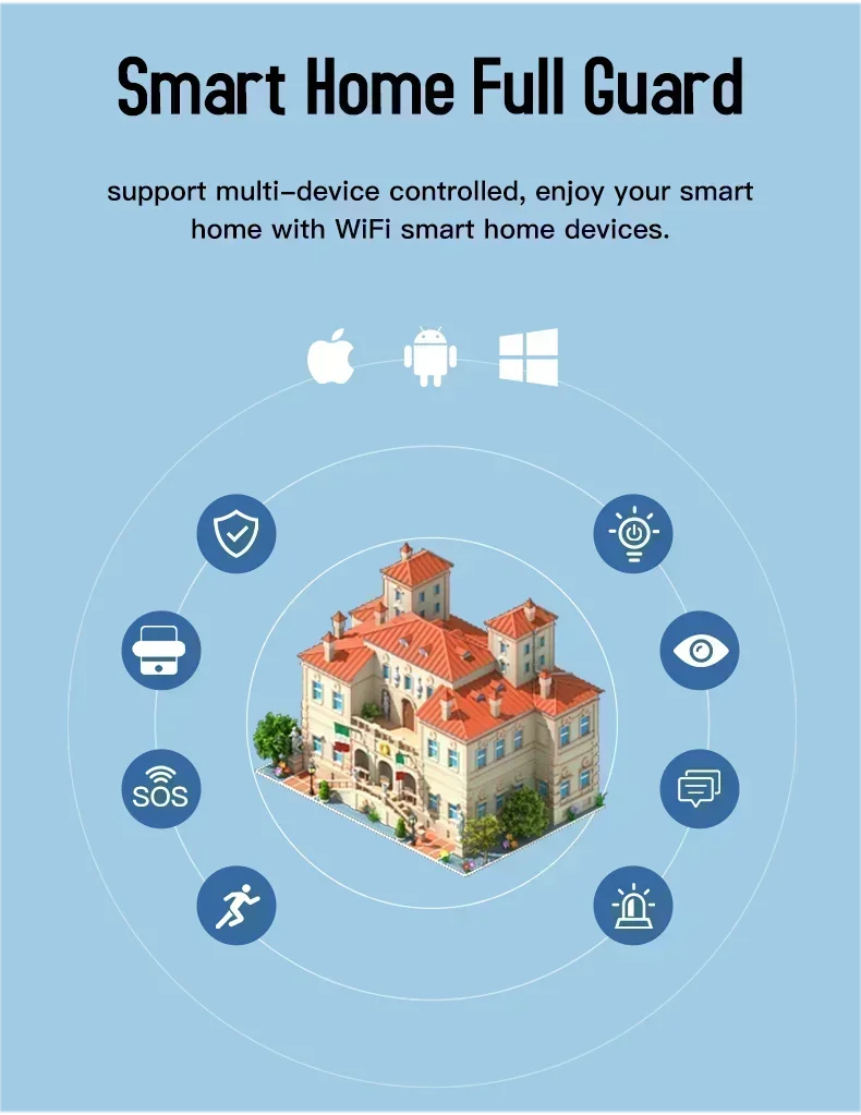 NEW TUYA App Alexa Wi-Fi Door Sensor Window Sensor Smart Home Wireless Door Detector Smart Life APP Remote Control for Alexa Google Home Office Security Supplies