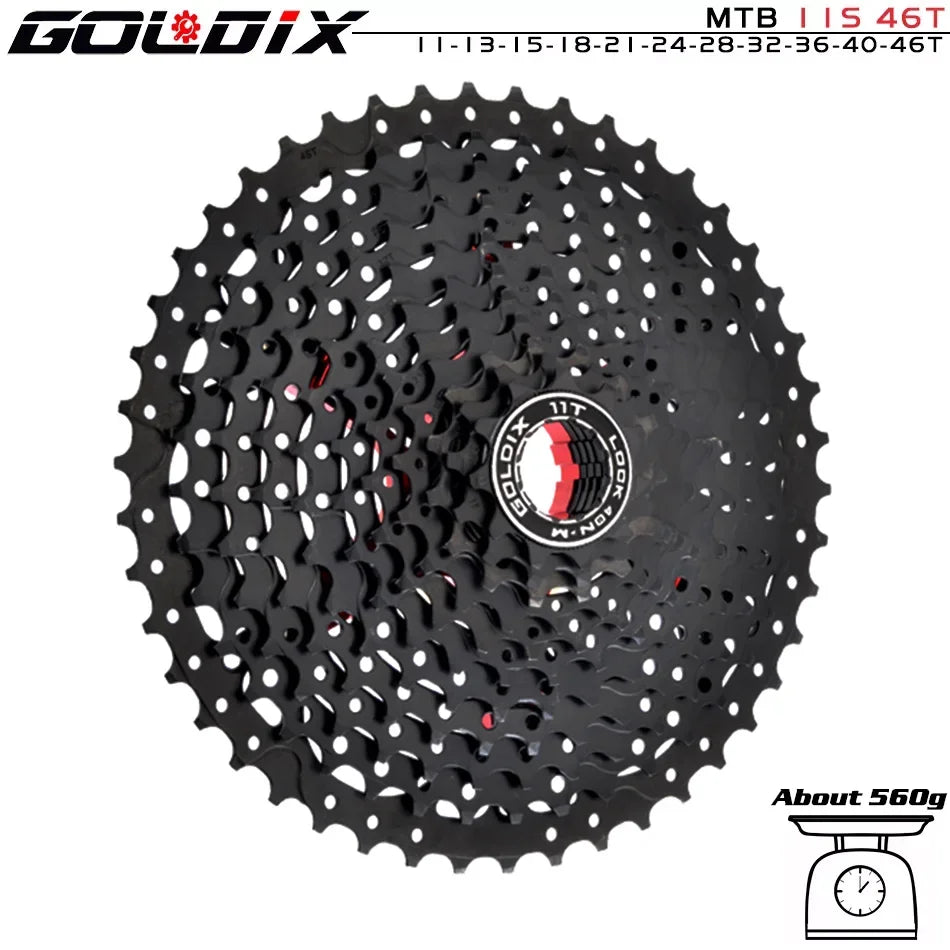 NEW Black MTB Cassette 8/9/10/11/12 Speed 40/42/46/50/50T K7 8/9/10/11/12v Bicycle Freewheel Bicycle Sprocket for Shimano HG Bicycle Accessories Sports Supplies