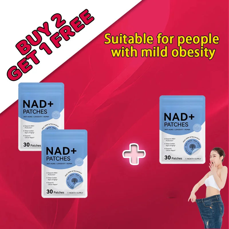 Buy 10 Get 12 Free NAD+ Weight Management Assistance Patch Easy To Use Body Weight Loss Sticker Women Men Body Care Patches Set Body Care Accessory Sets Health Care Supplies