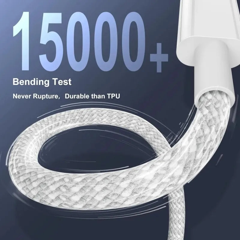 NEW Arrivals 3PCS Set USB C Cable to USB C 100W Fast Charging Charger Cable Supports Fast Charging For iPhone 16 15 Samsung Xiaomi Huawei Mobile Phones Accessories Electronic Supplies