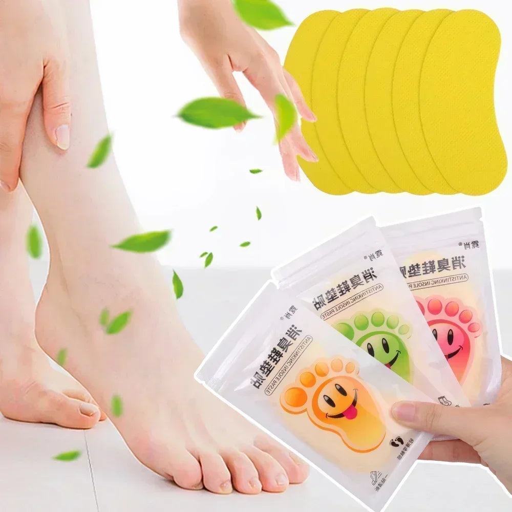NEW Arrivals 120PCS Set Korean White Tea/Lemon/Peach Juice Shoes Sports Sneakers Deodorant Sweat-Absorbing Sticker Deodorant Foot Odor Deodorant Sneaker Smell Fresh Insole Sterilization Sticker Shoes Accessories