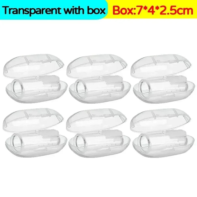 NEW Arrivals 20PCS Set Pet Finger Soft Silicone Toothbrush Teeth Cleaning Bad Breath Silicone Tooth Brush Tools Dog Cat Pet Cleaning Supplies