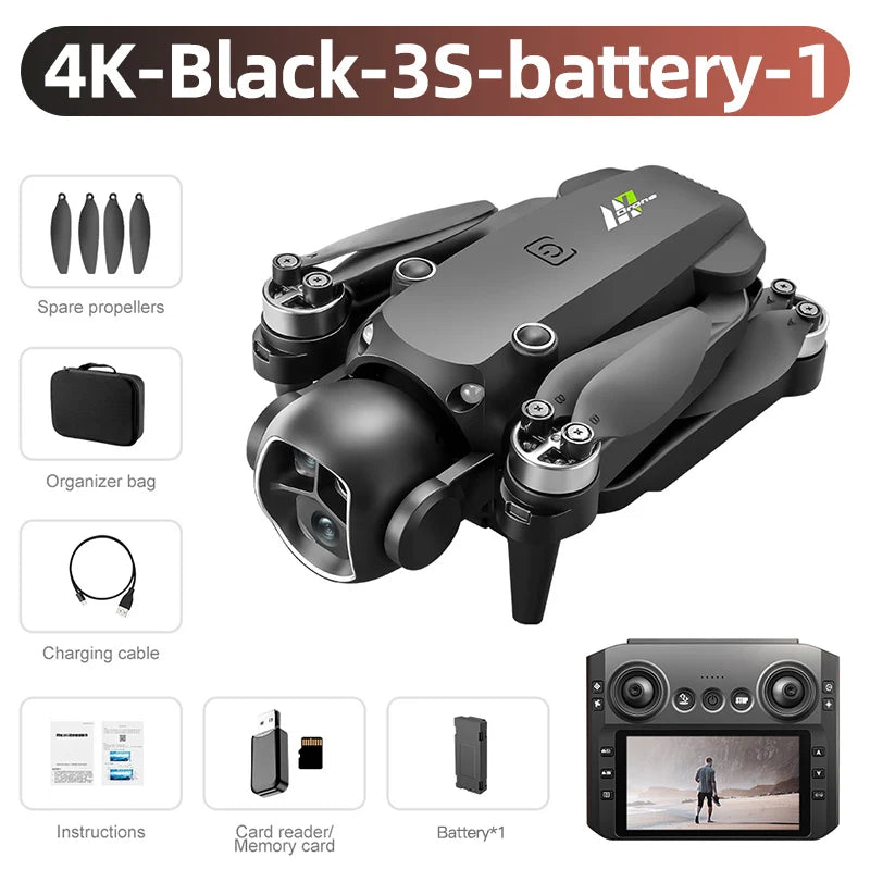 NEW 8K 3 Batteries Xiaomi M7 Drone 4K/6K/8K Professional 8K HD Aerial Photography Drone 5G WIFI Brushless Power RC Foldable Quadcopter Drone