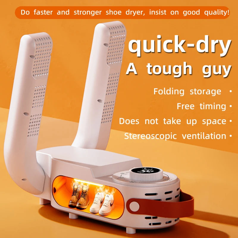 NEW Arrivals Portable Shoe Dryer Electric Shoe and Boot Dryer Intelligent Timer Adjustable Dryer Deodorizer Dehumidifier Shoe Drying Machine