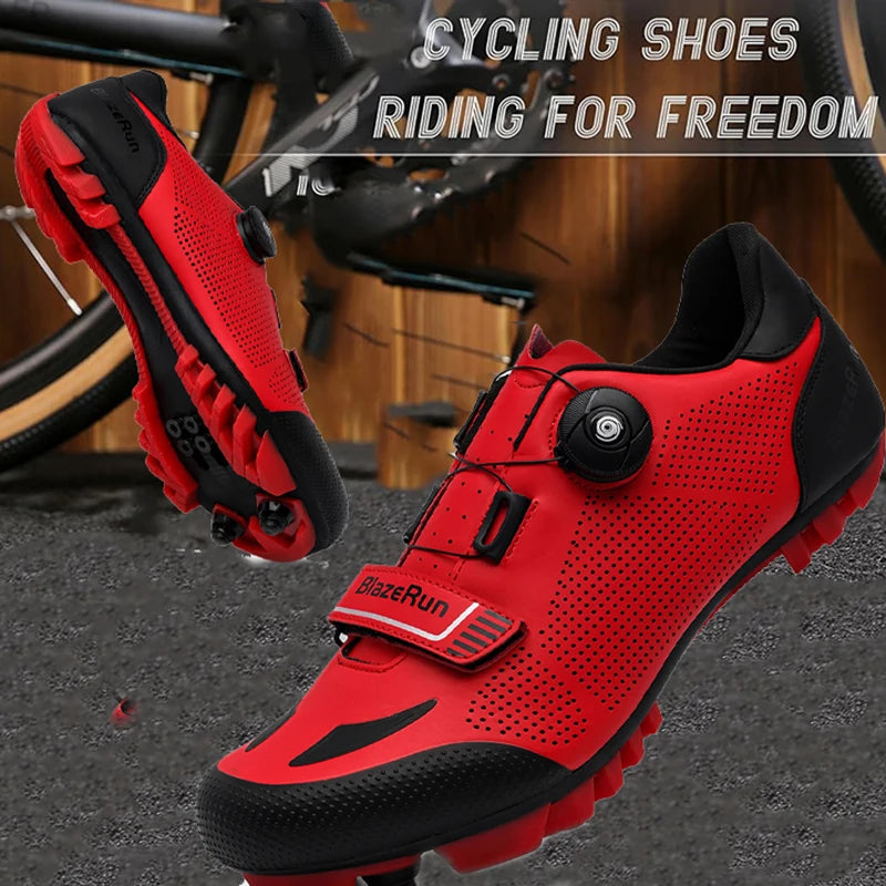 NEW Cycling 41-47 Size Women Men Shoes Bike Sneakers Cleat Non-Slip Men's Mountain Biking Shoes Bicycle Shoes Road Footwear Speed Shoes Sports Apparel Accessories