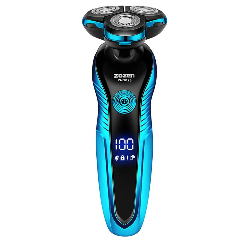 Electric Shaver Washable Rechargeable Electric Razor Hair Clipper Cutting Shaving Machine for Men Beard Trimmer Wet-Dry Dual Use