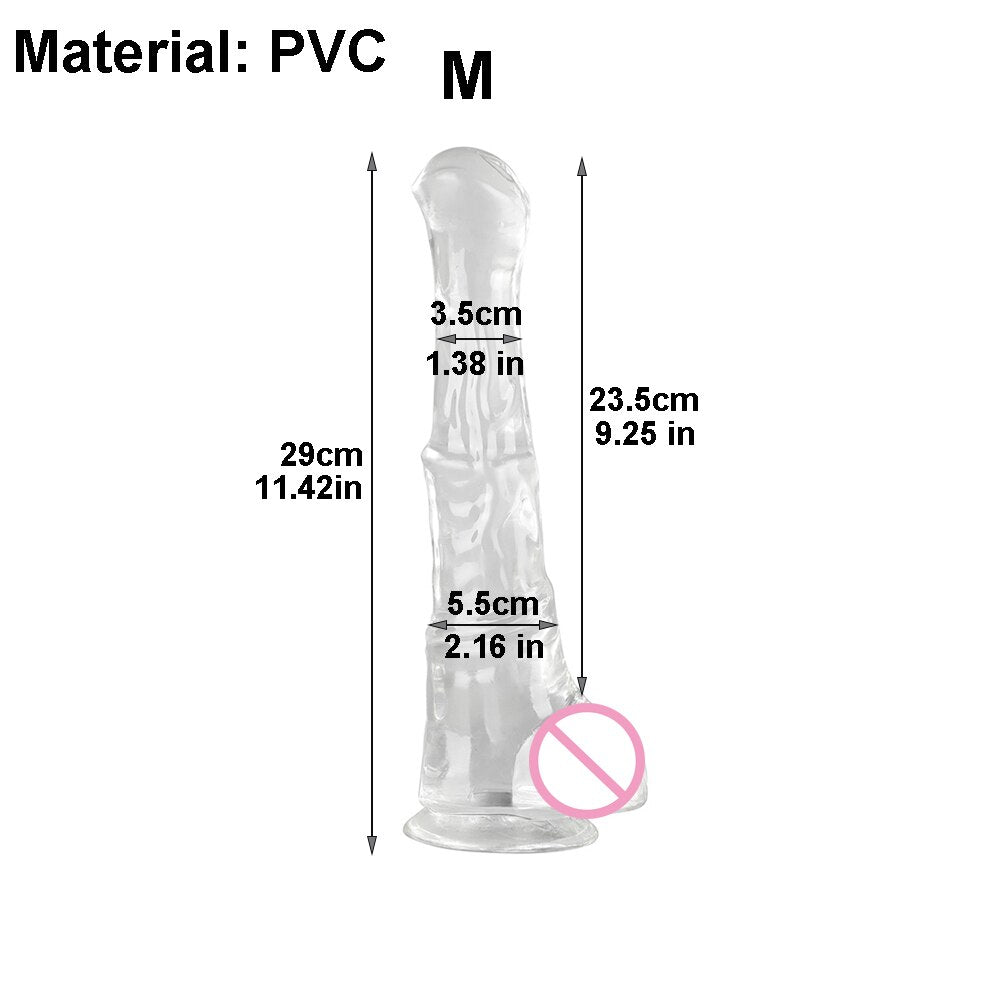 30cm Huge Horse Dildo Realistic Animal Penis Artificial Female Masturbators Rubber Monster Cock Anal Plug Hand-Frees Sex Tools