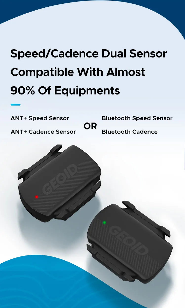 NEW 2PCS Set + HS500 Kit + CS600 Smart Cycling Speed and Cadence Sensor Bluetooth 5.0/ANT+ Dual-Mode Transmission Waterproof Bike Speed Sensor Bicycle Parts Accessories Sports Supplies