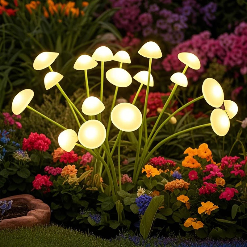 NEW 3PCS Set Solar LED Jellyfish Sway Lights Garden Decor Waterproof Outdoor Solar Pathway Light For Patio Balcony Yard Flowerbed Home Outdoor Garden Decoration Supplies