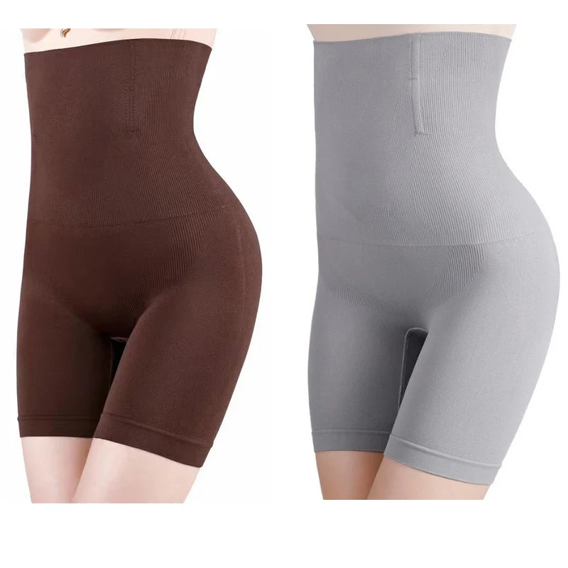 NEW Arrivals 2PCS Set S(50KG) -6XL (135KG) Plus Size Women Belly Shaping Brief High Waist Lifting Hip Pants Slimming Panties Postpartum Shaper Underwear Safety Panty