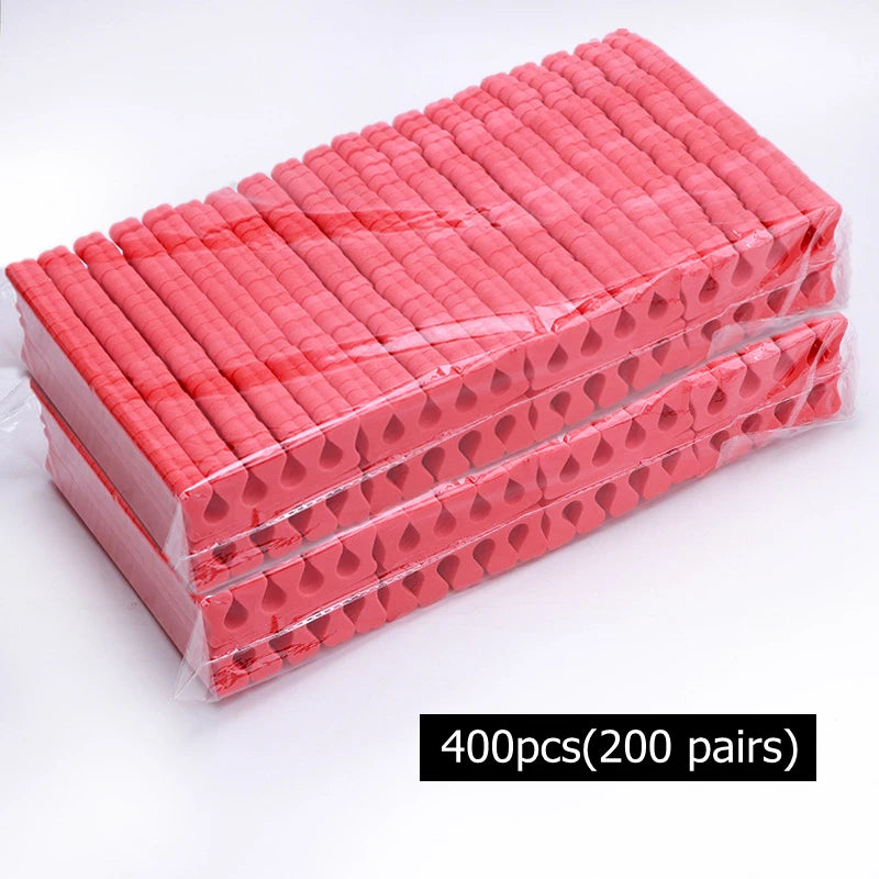 NEW Arrivals 200/400PCS Set Nail Art Toes Separators Soft Sponge Fingers Foot Gel UV Polish Coating Painting Manicure Pedicure Tools Foam Women Cosmetic Accessories Manicure Pedicure Supplies