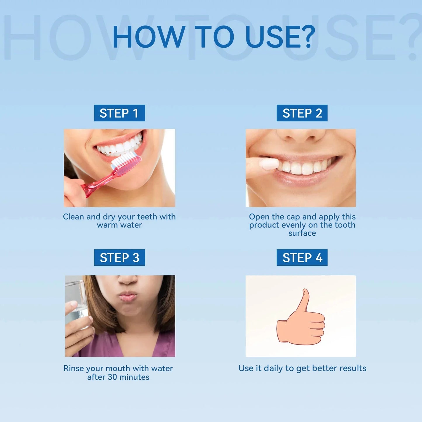 Buy 5 Get 5 Free Rapid Repair Damaged Gums Gel Serum Relieve Sore Tooth Allergy Dental Caries Tooth Cleaning Toothpaste Deep Cleaning Teeth Stain Dentistry Accessories Health Care Supplies