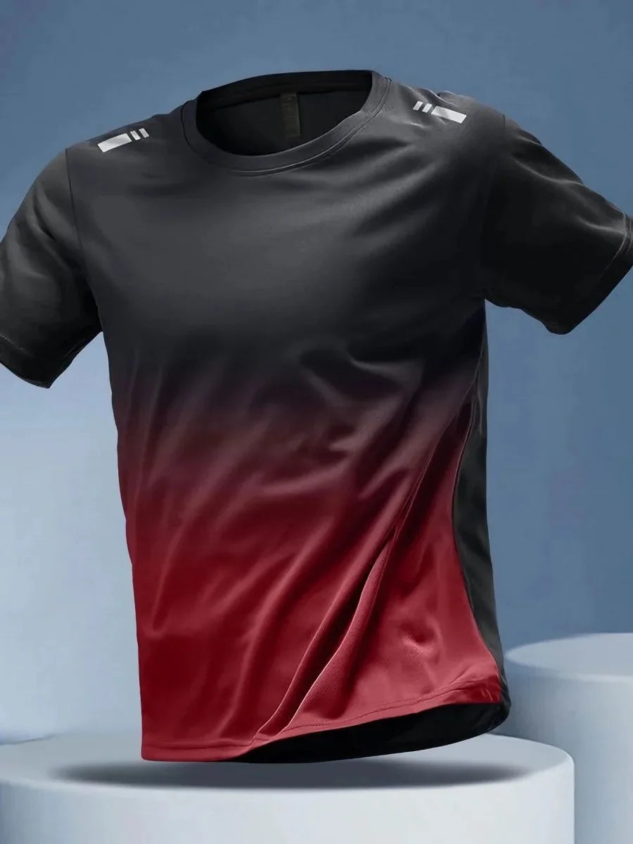 NEW Arrivals M-5 XL (100Kg+) 5 Colors Quick Dry Short Sleeve Men's T-Shirt Sport Top Summer Running Fitness Cycling Clothes Breathable Half Sleeve Thin Style Ins Men Sports Apparel Supplies