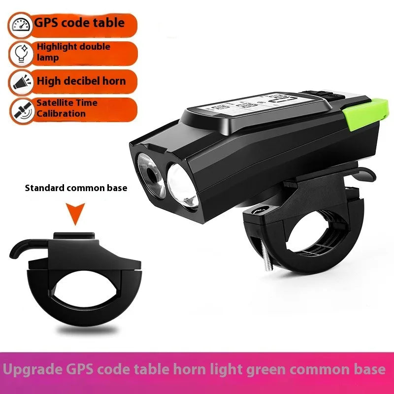 NEW Upgrade GPS Wireless Code Table Speaker 5000 mAh 1000 Lumens Light Three in One Five-Star Positioning Long Endurance High Brightness Riding Equipment
