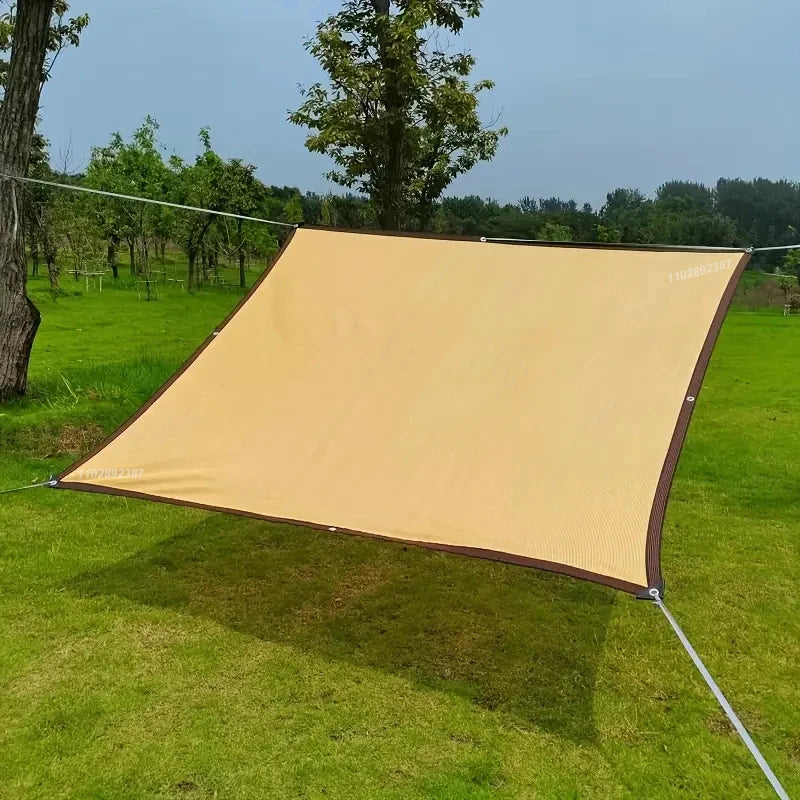 NEW Arrivals 4 Colors 90% Shading HDPE Beige Sunshade Net Garden Plant Shed Shading Sail UV Protection Outdoor Camping Beach Pergola Sun Cover Swimming Pool Awning