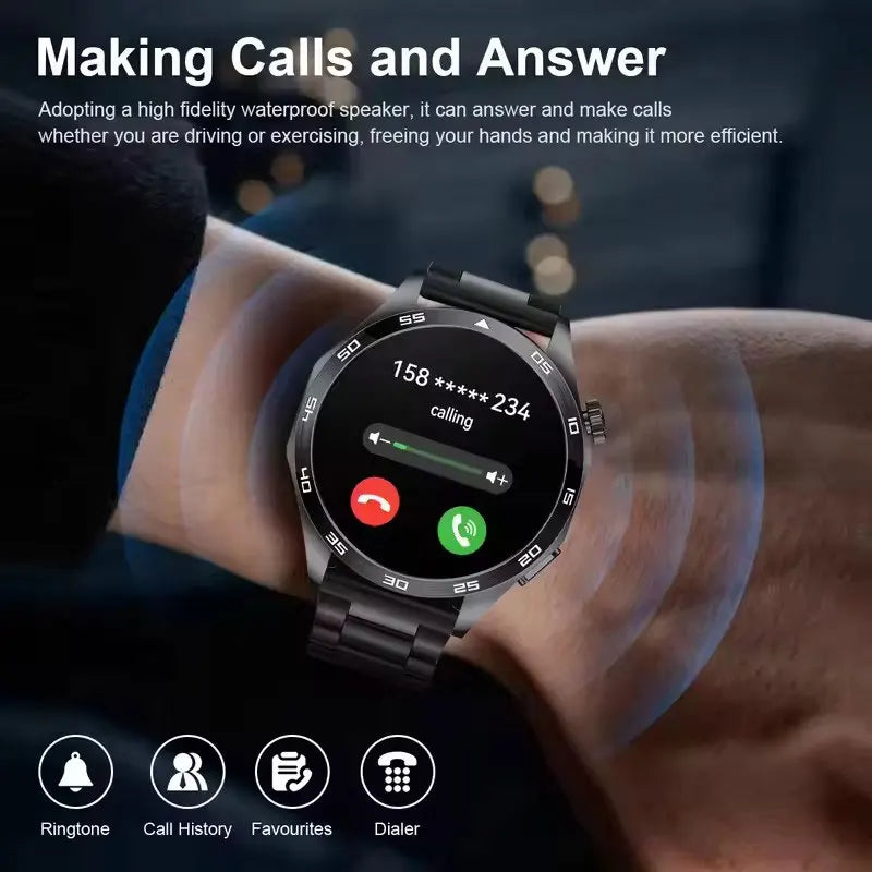 New 8 Colors Men*s Smart Watch 360 * 360 Bluetooth Call Smartwatch AMOLED Screen GPS Multi-Languages Smart Watches NFC Waterproof Smart Watch for Men