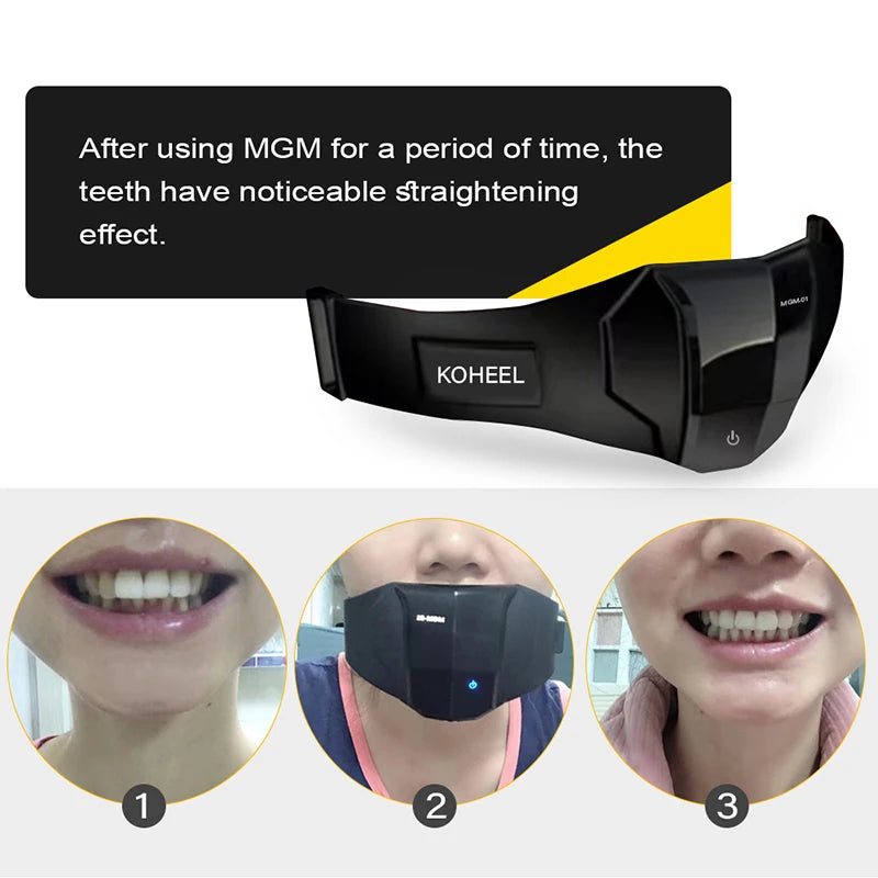 NEW Full Set MGM Teeth Straightener with Harmonic Vibration, Orthodontics Retainer and Teeth Aligner Braces