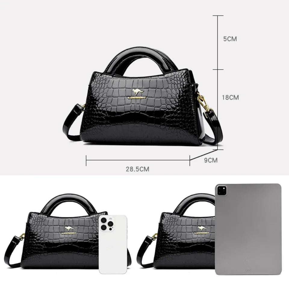 NEW Arrivals Australian Kangaroo Luxury Brand Alligator PU Leather Shoulder Crossbody Bag Clutch Hand Bags for Women Handbags New Style Luxury Bags